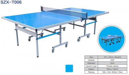 室外乒乓球台_可折叠可移动_标准尺寸球台 SZX-T006